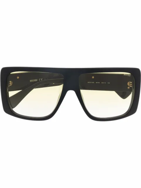 Moschino Eyewear Eckige Sonnenbrille mit Logo