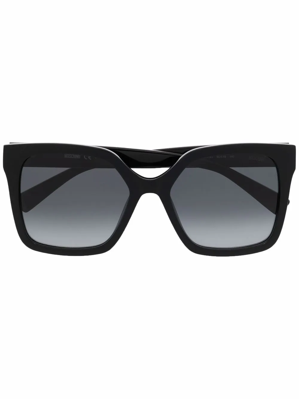 Moschino Eyewear オーバーサイズ サングラス - ブラック Moschino Eyewear オーバーサイズ サングラス - ブラック