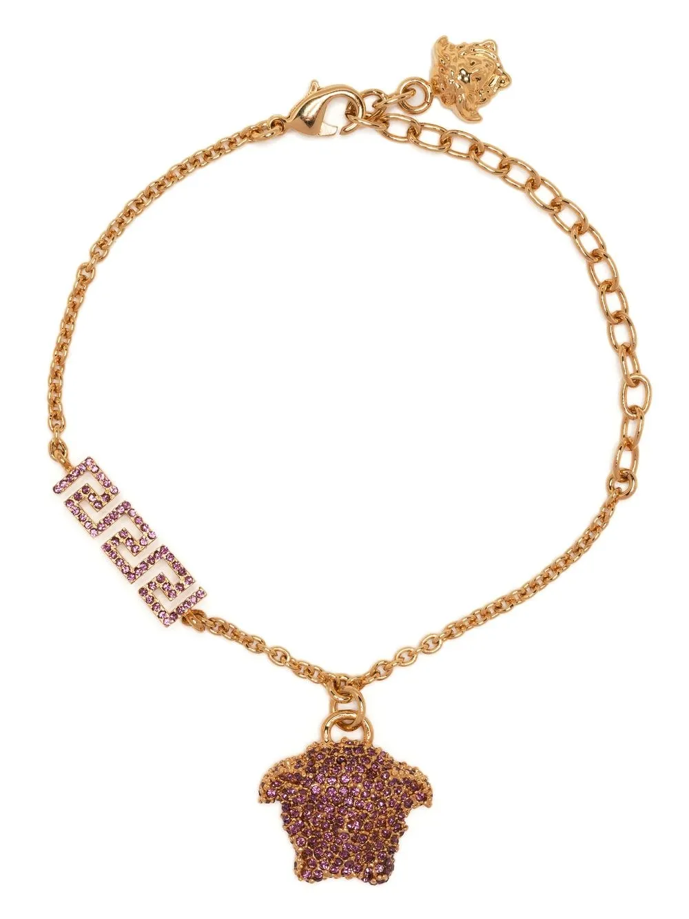 

Versace Medusa-pendant gold-tone bracelet