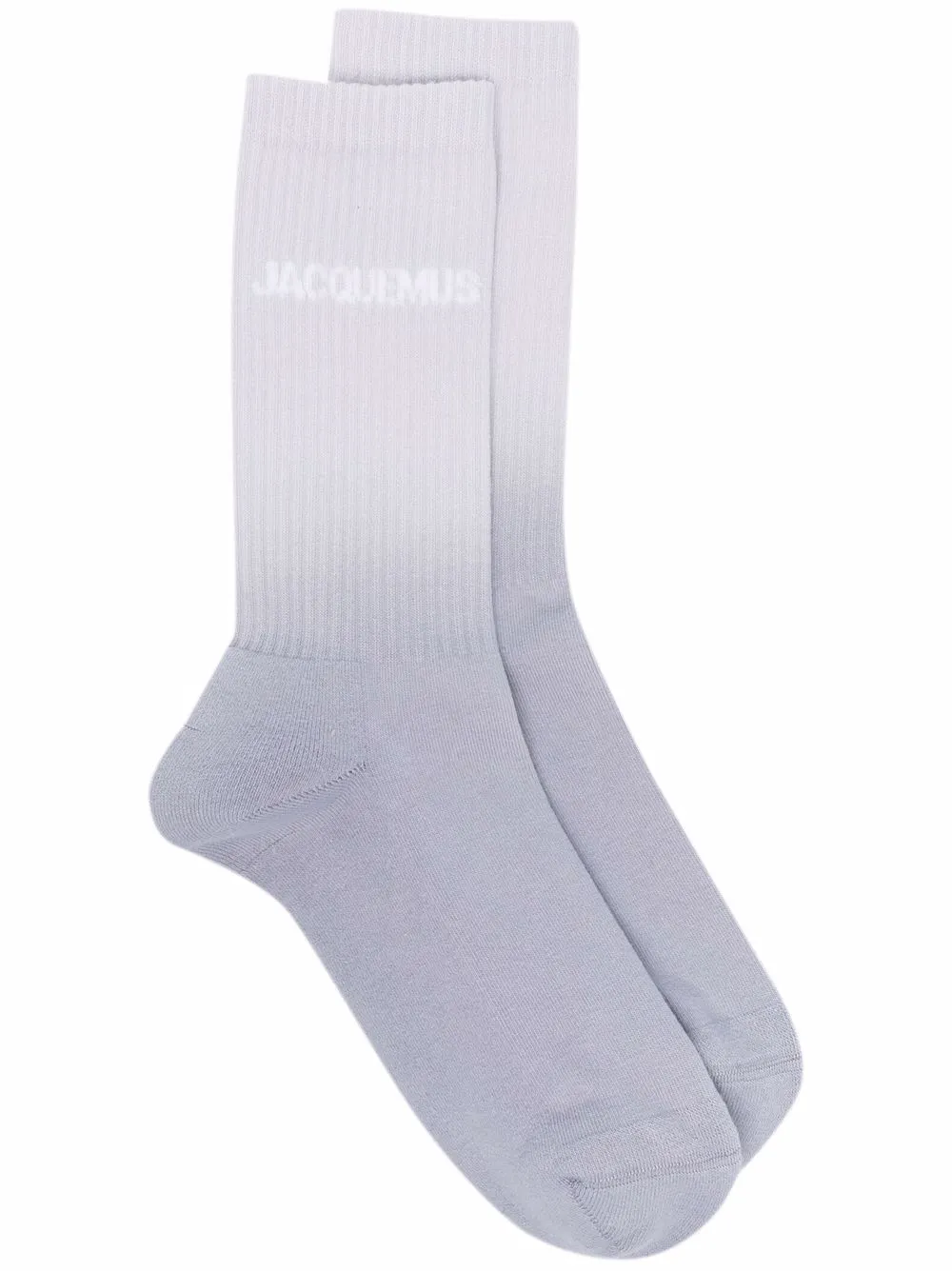 

Jacquemus logo-print degradé socks - Grey