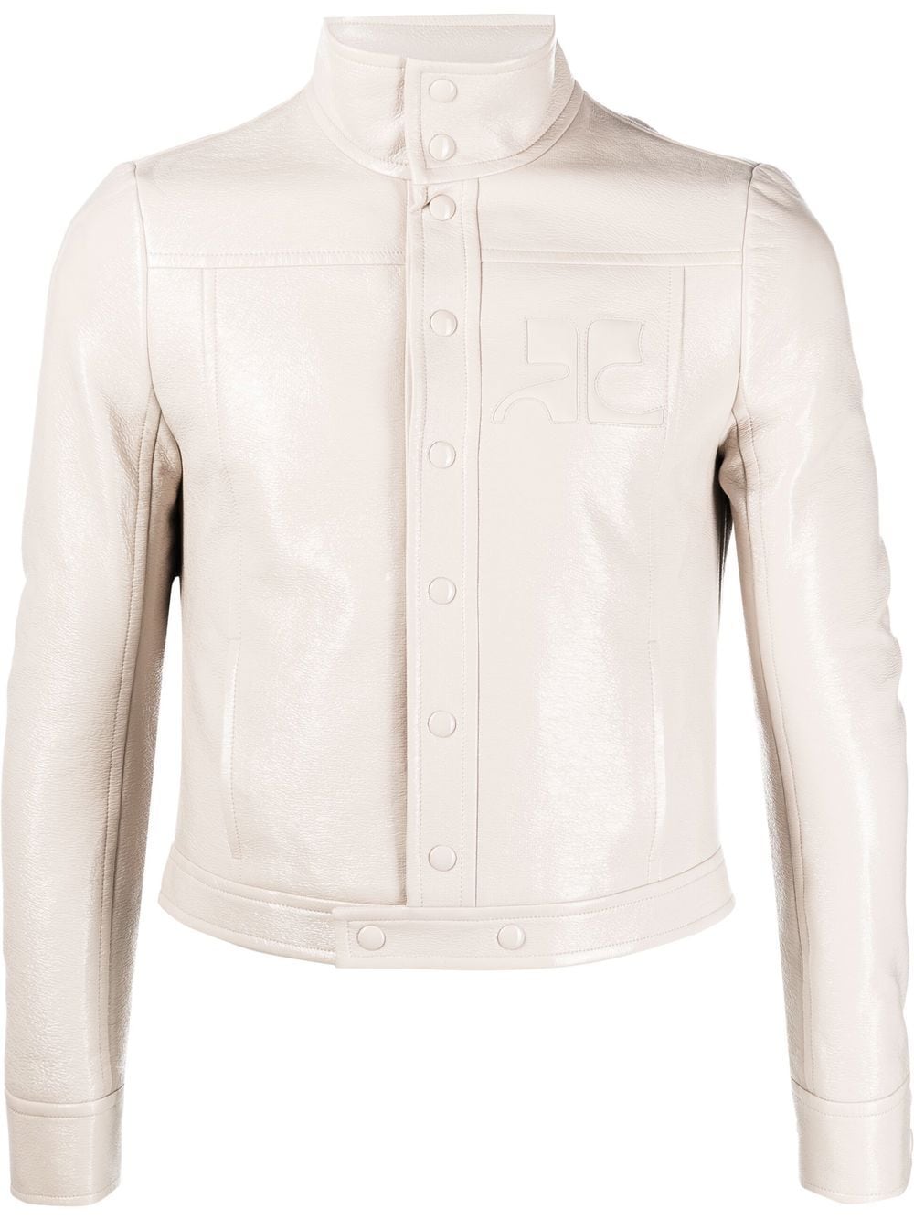 Courrèges Press-stud Fastening Jacket In Neutrals