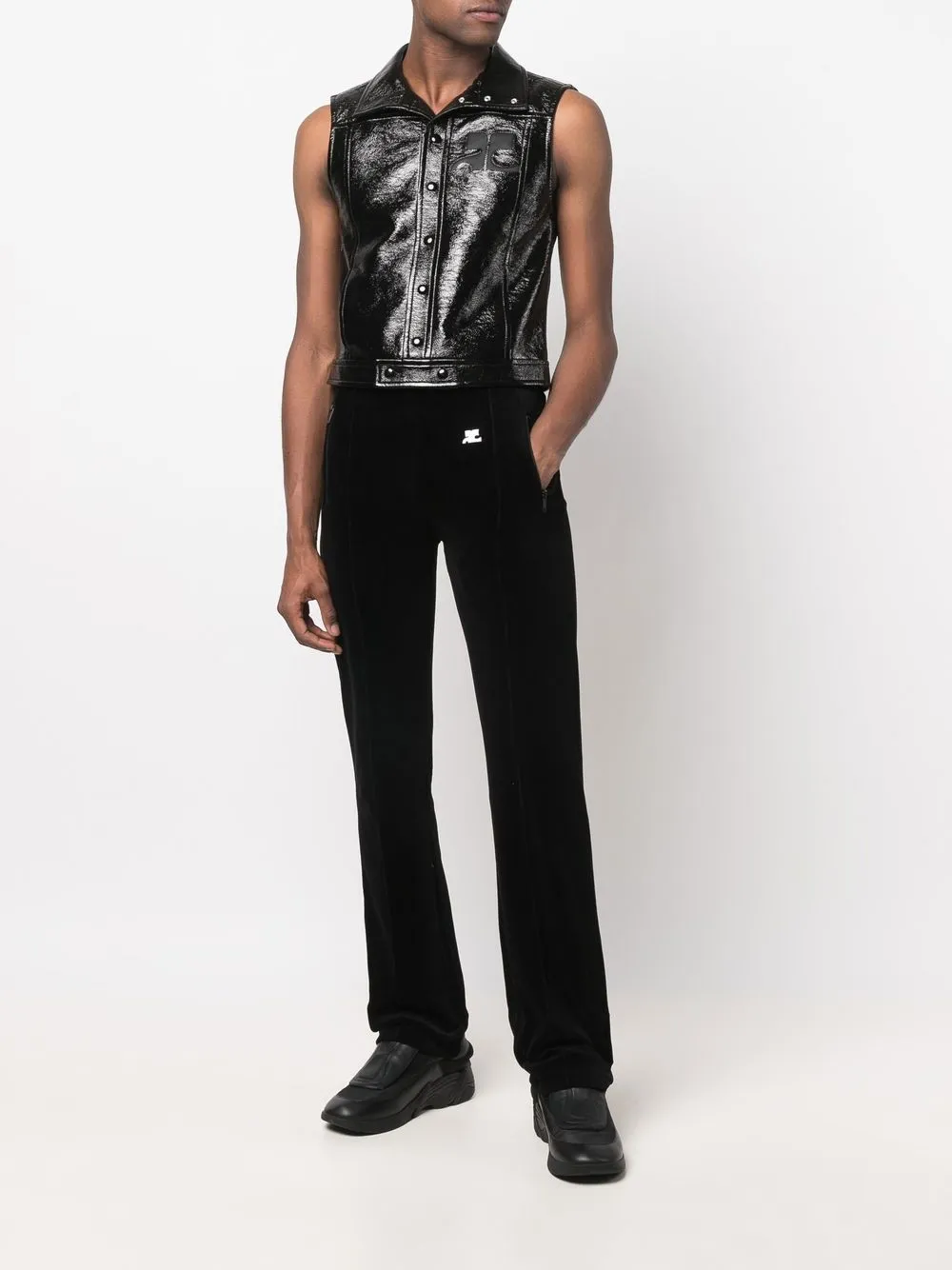 Courrèges high-shine finish gilet | Waistcoats & Gilets | Image 2