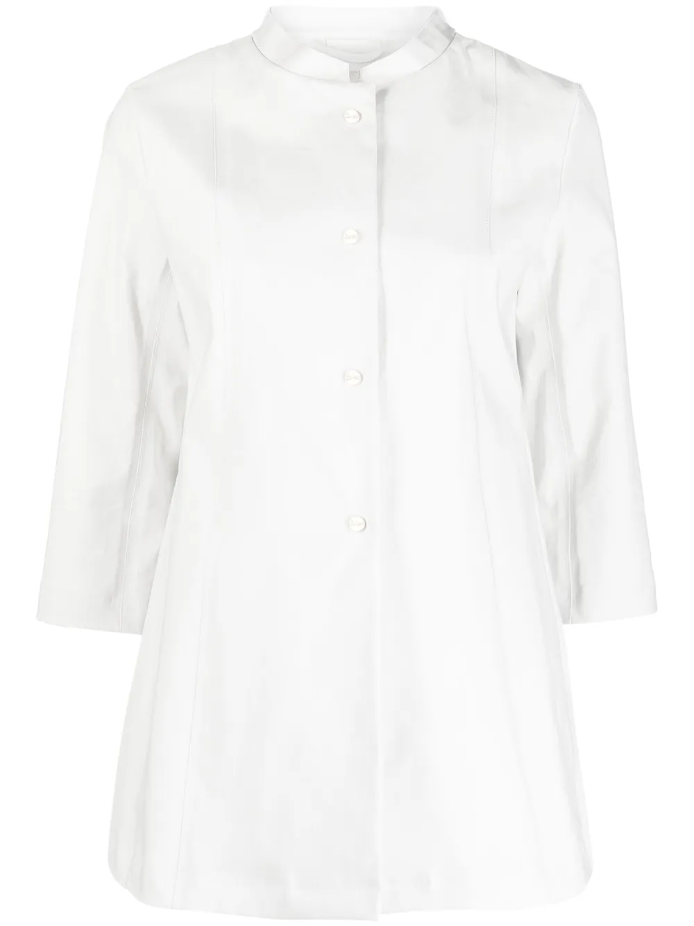 

Herno A-line single-breasted jacket - White