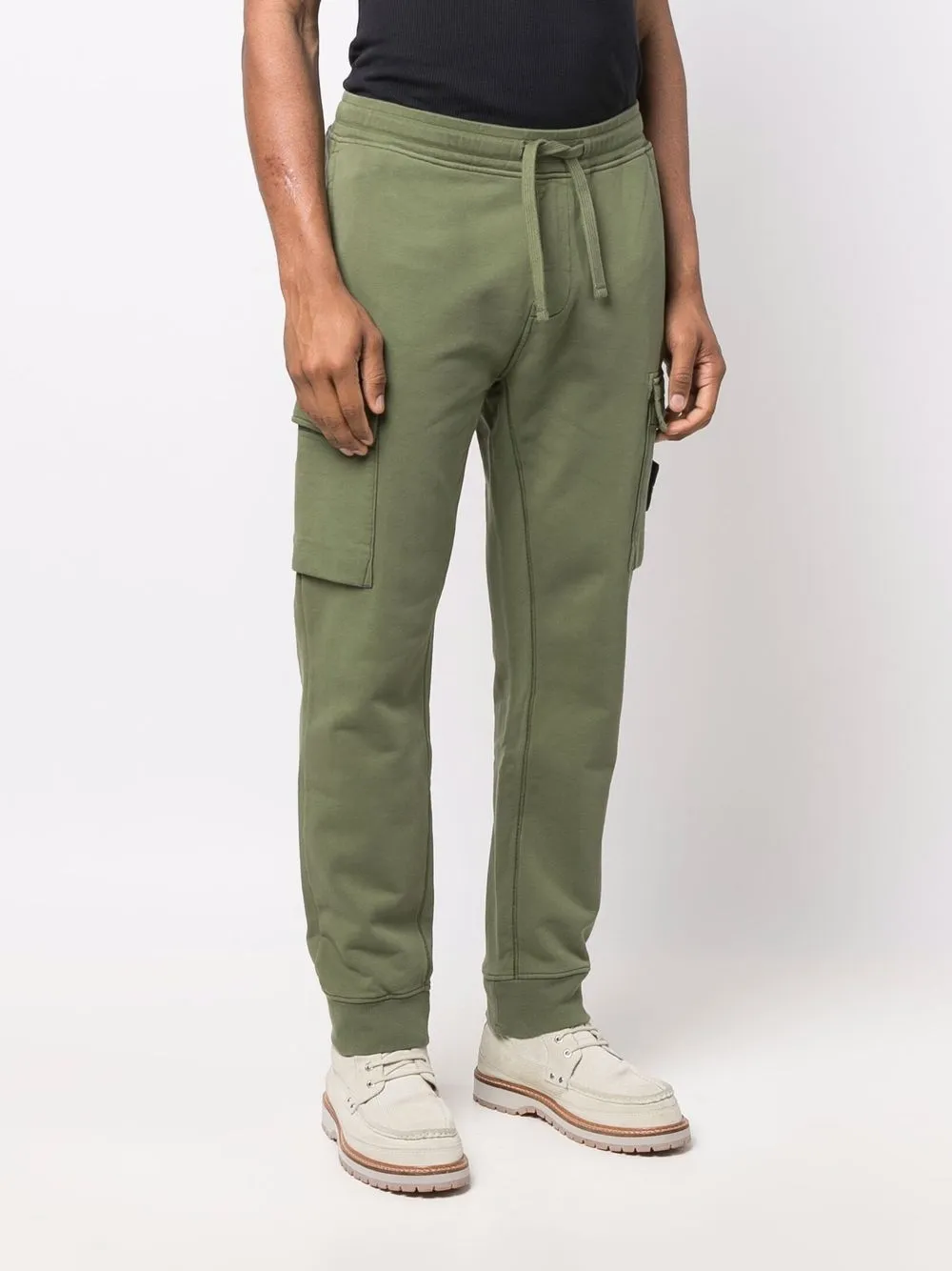  Stone Island Jogginghose Mit Kompass Patch   Grün 