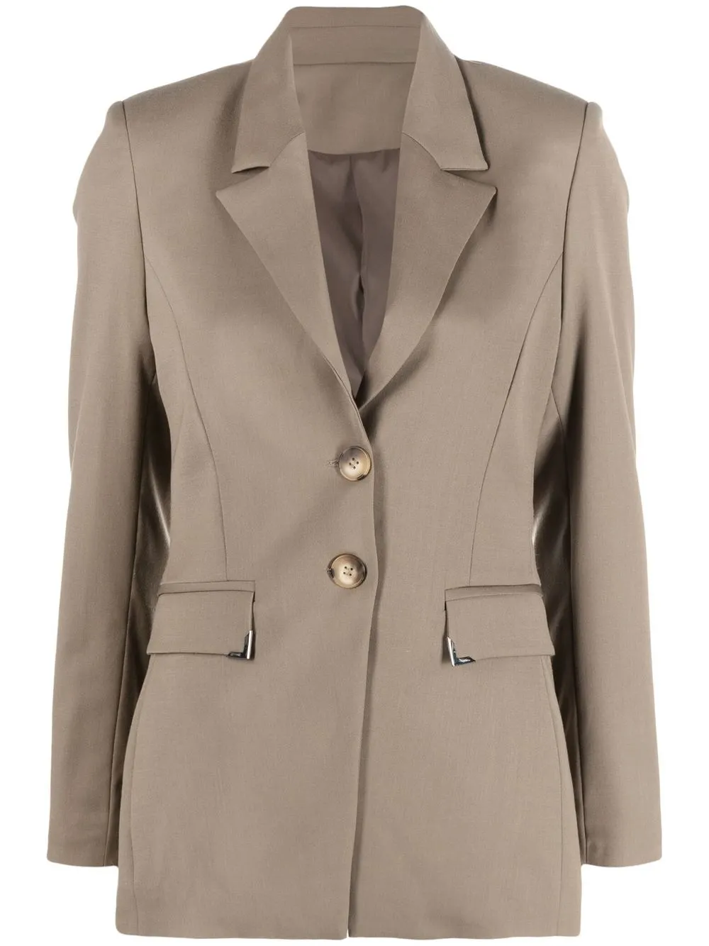 

Han Kjøbenhavn Sharp single-breasted blazer - Neutrals