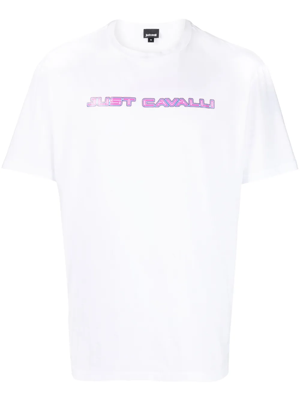 

Just Cavalli playera con logo estampado - Blanco