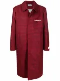 VTMNTS check-print tailored coat