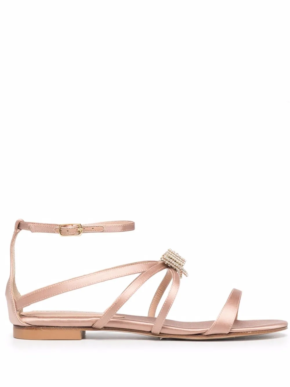 

Dee Ocleppo bow-detail embellished sandals - Neutrals