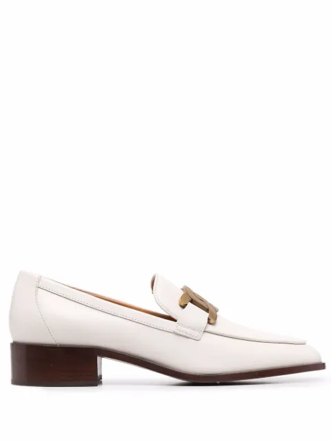Tod's logo-plaque leather loafers