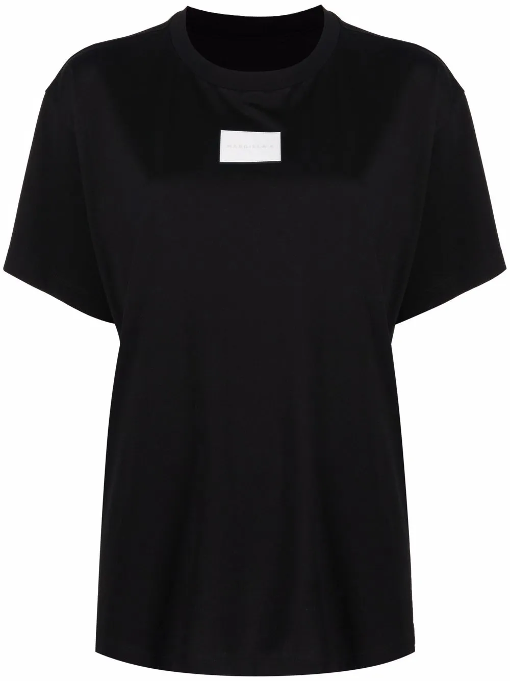 

MM6 Maison Margiela playera con parche del logo - Negro