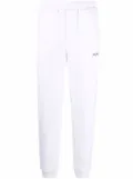 Helmut Lang logo-print track pants - White
