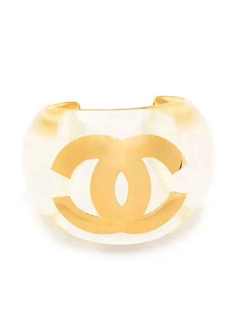 CHANEL Pre-Owned 1995 CC logo cuff bracelet