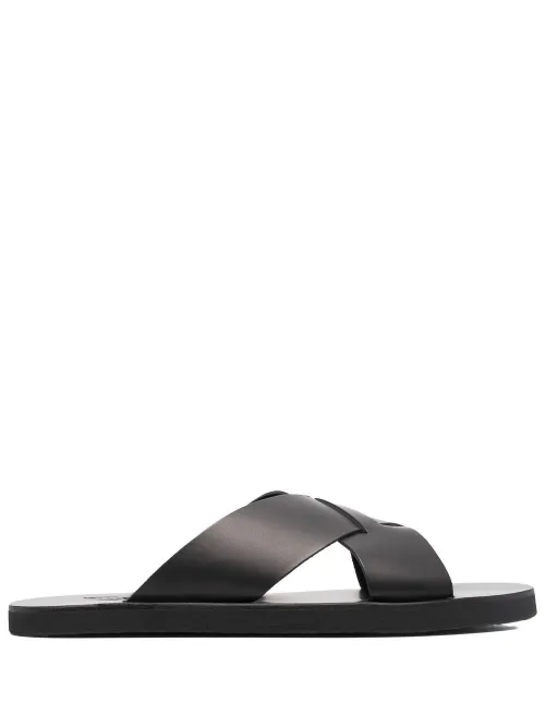 Claquettes Bios en cuir à brides croisées - Ancient Greek Sandals - Modalova