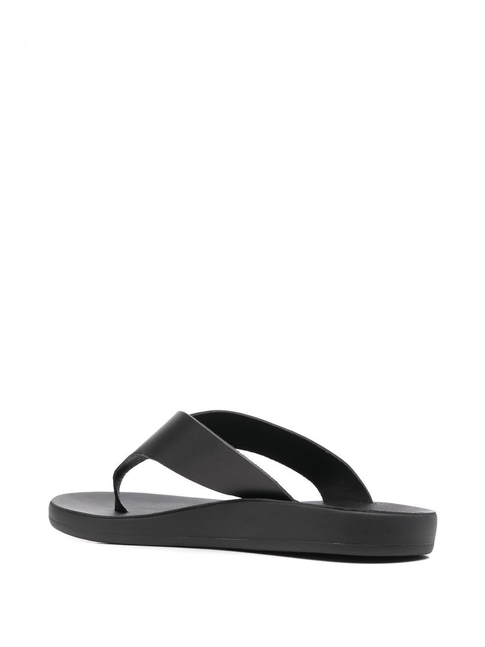 Shop Ancient Greek Sandals Charys Comfort Leather Flip-flops In Schwarz