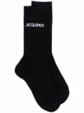 Jacquemus logo-print socks - Black