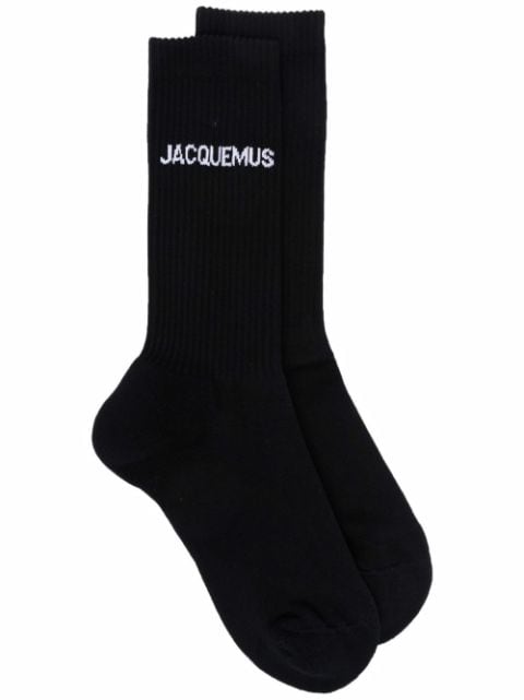 Jacquemus Les Chaussettes Jacquemus sokken met logo intarsia