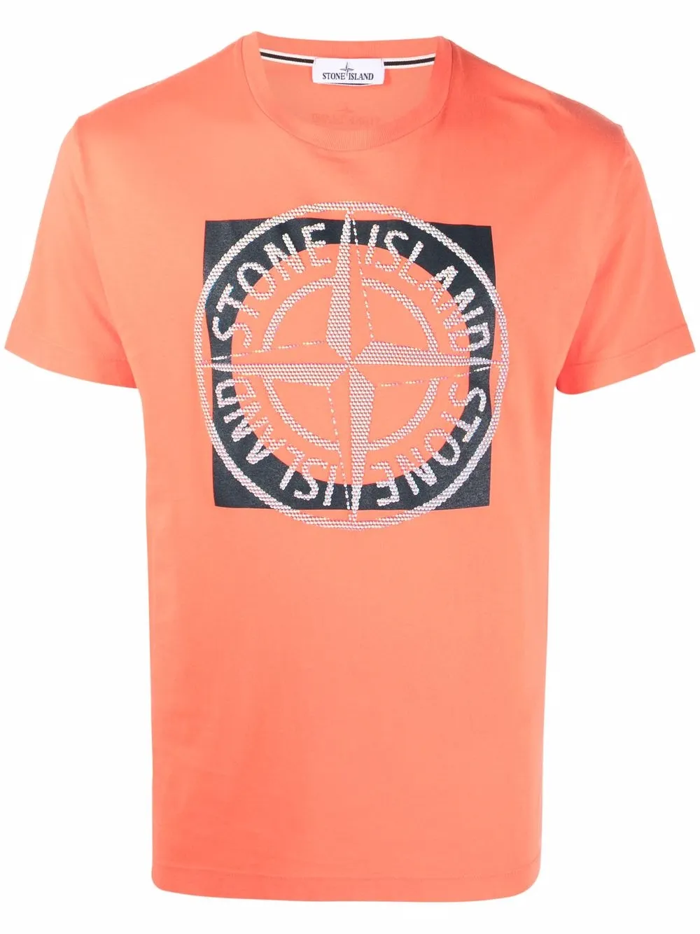 

Stone Island playera con distintivo de brújula - Naranja