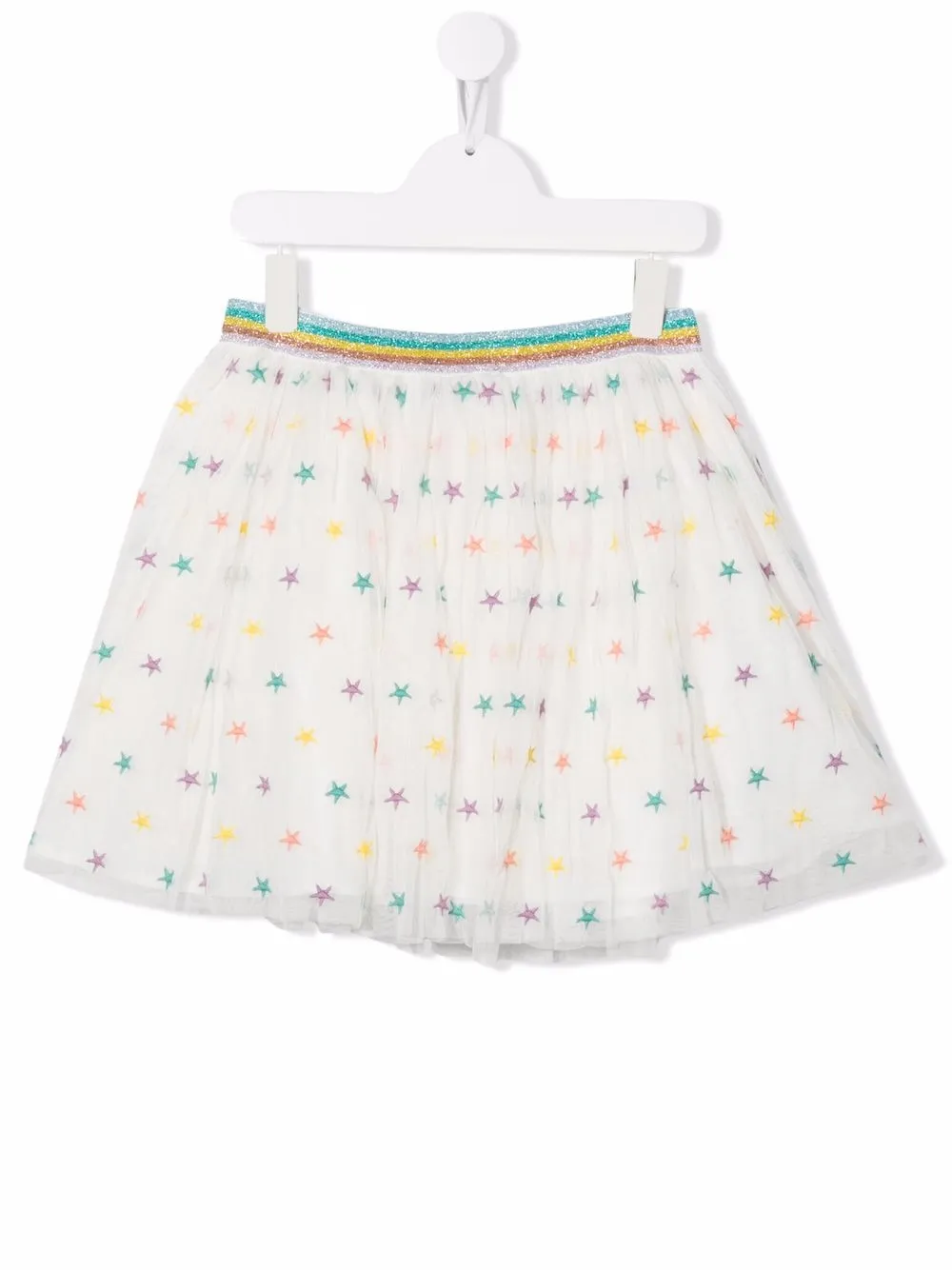 

Stella McCartney Kids tutú con estrella estampada - Blanco