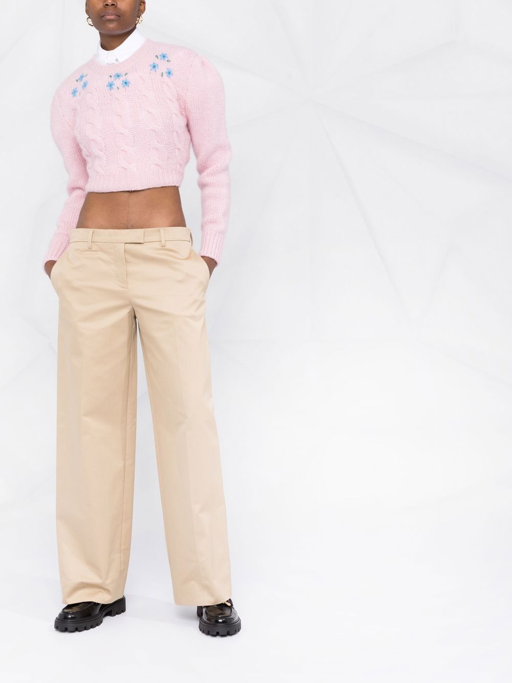 Miu Miu Straight pantalon - Beige