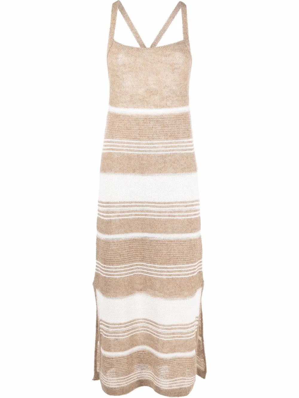 

Fabiana Filippi striped knitted dress - Neutrals