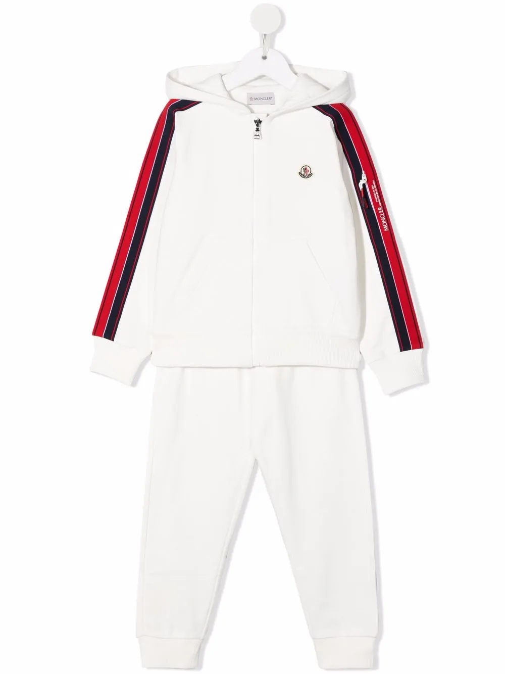 

Moncler Enfant traje deportivo con cierre - Blanco