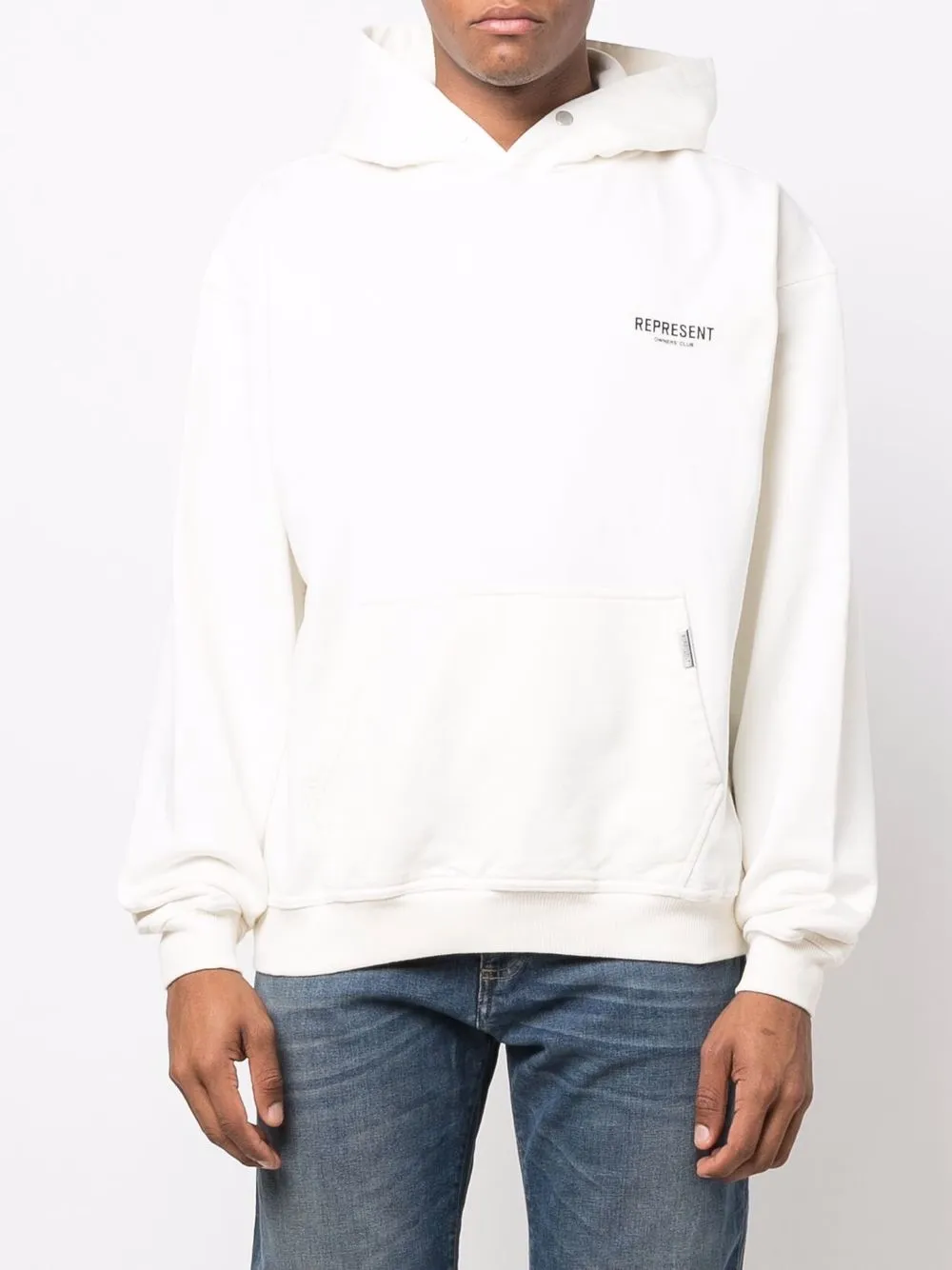 Represent Logo Pullover Hoodie - Farfetch