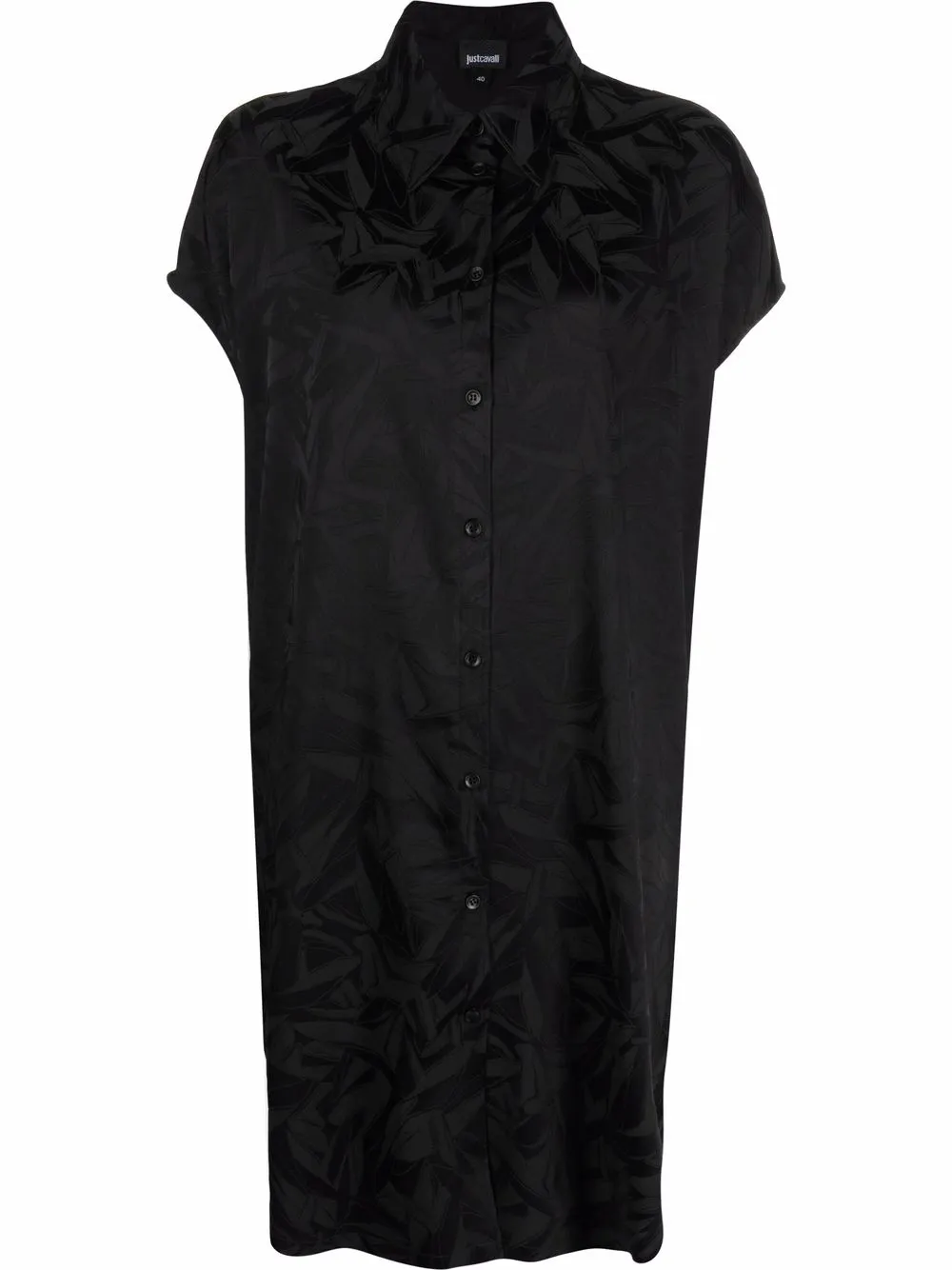 

Just Cavalli jacquard shirt dress - Black