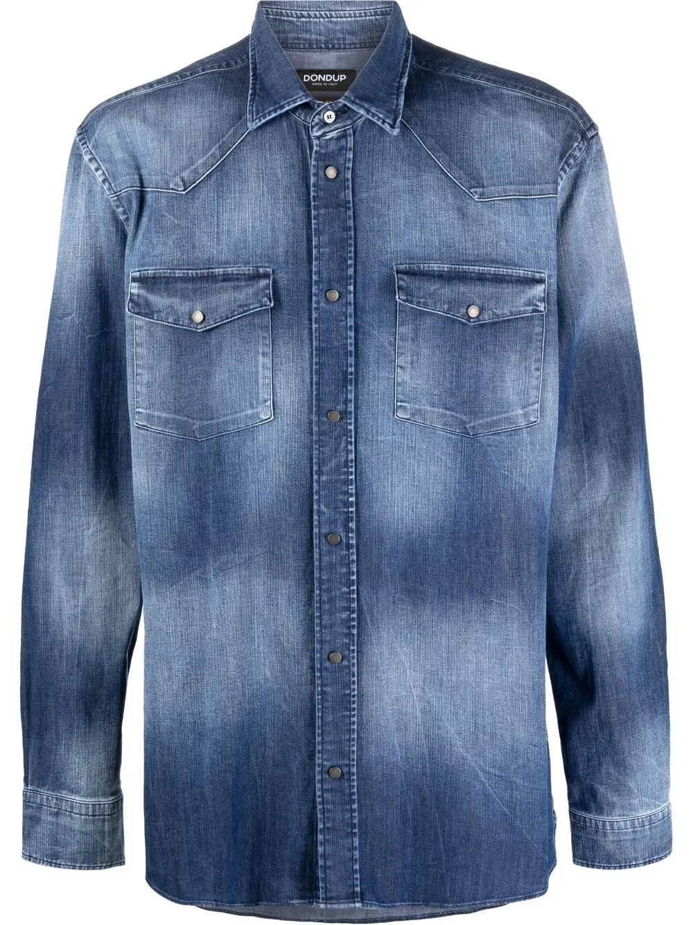 

DONDUP stonewashed denim shirt - Blue