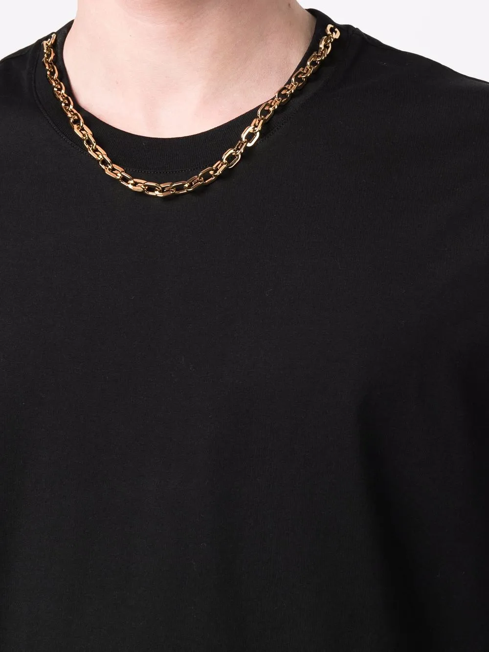 Givenchy T-shirt met ketting afwerking Zwart