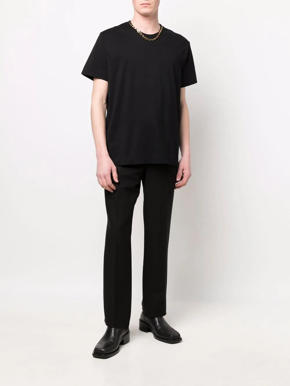 Givenchy T-shirt met ketting afwerking Zwart