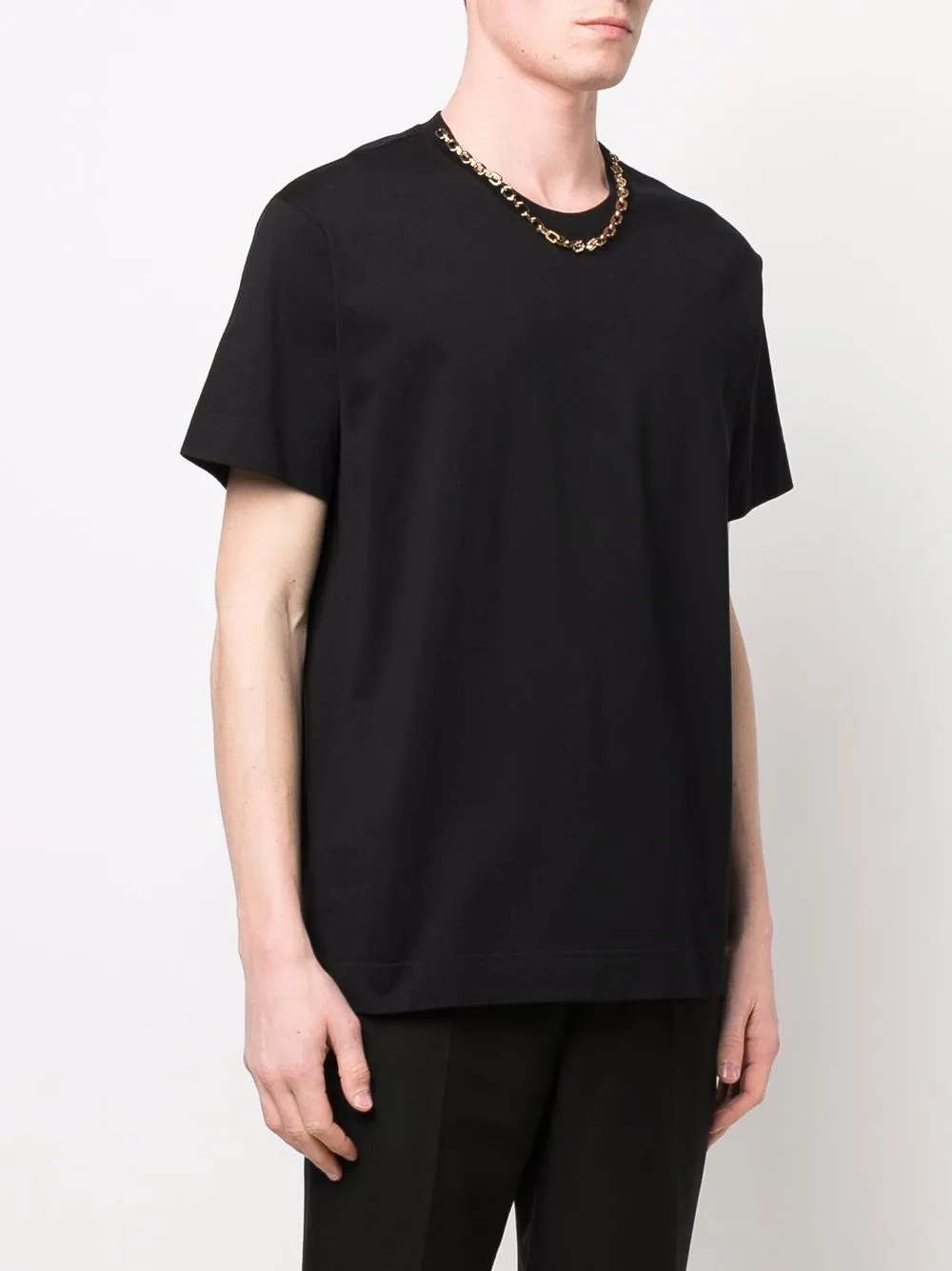 Givenchy T-shirt met ketting afwerking Zwart