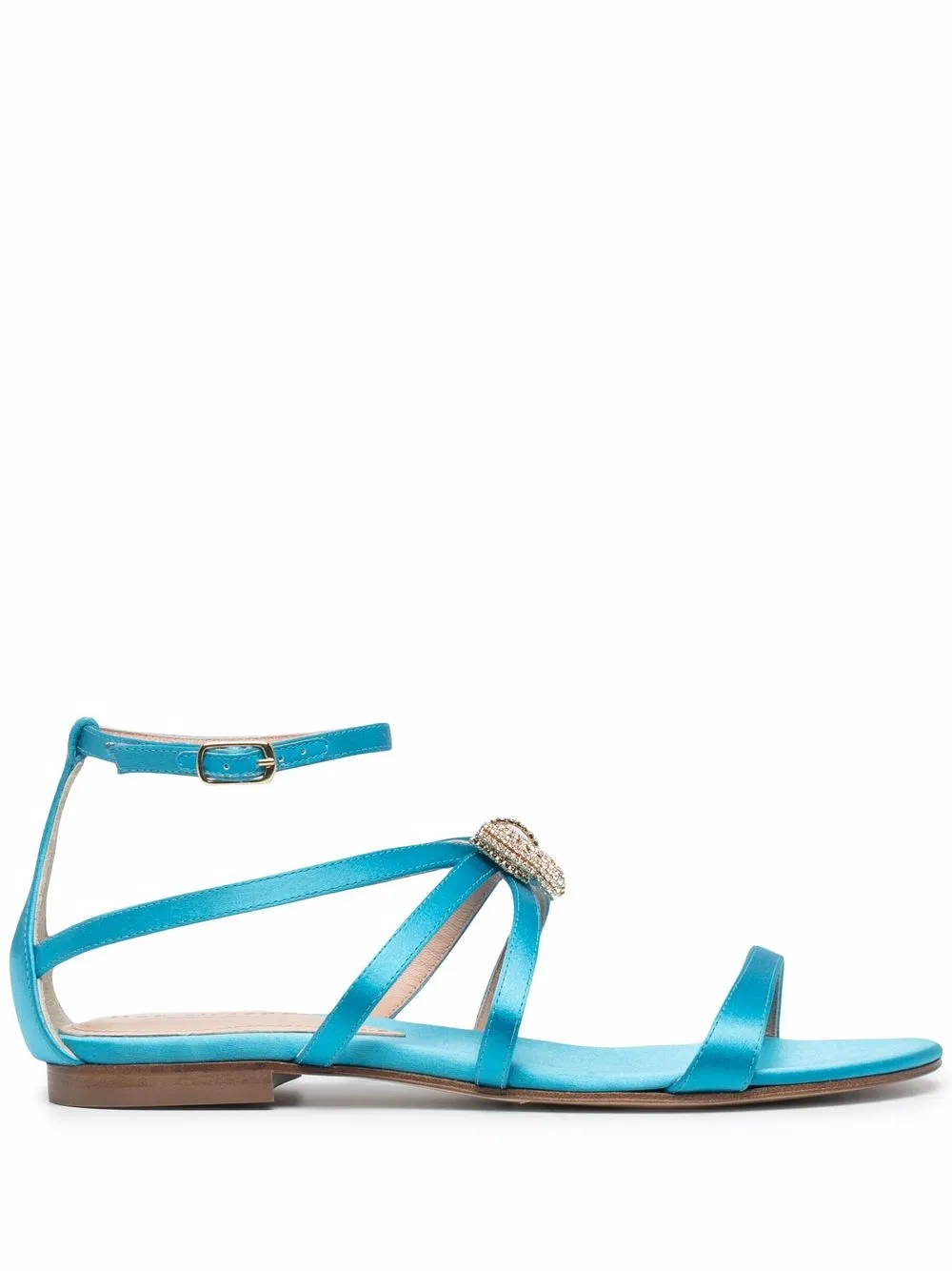 

Dee Ocleppo bow-detail embellished sandals - Blue