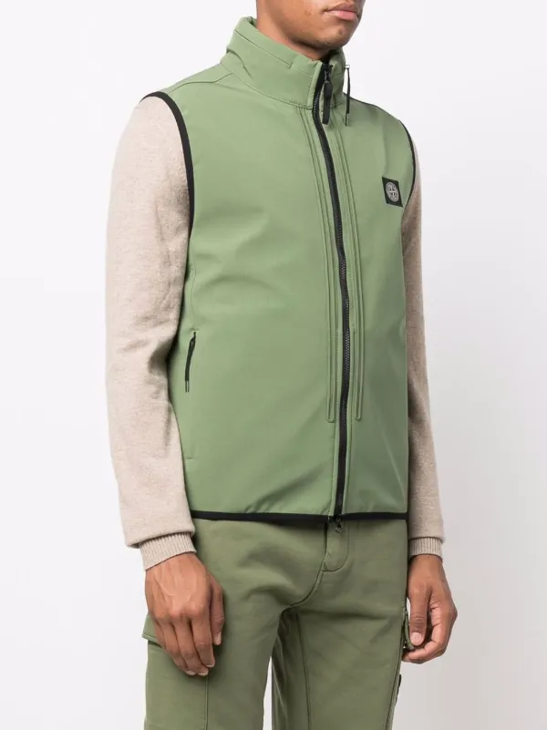 Stone Island ロゴ ジップベスト - Farfetch