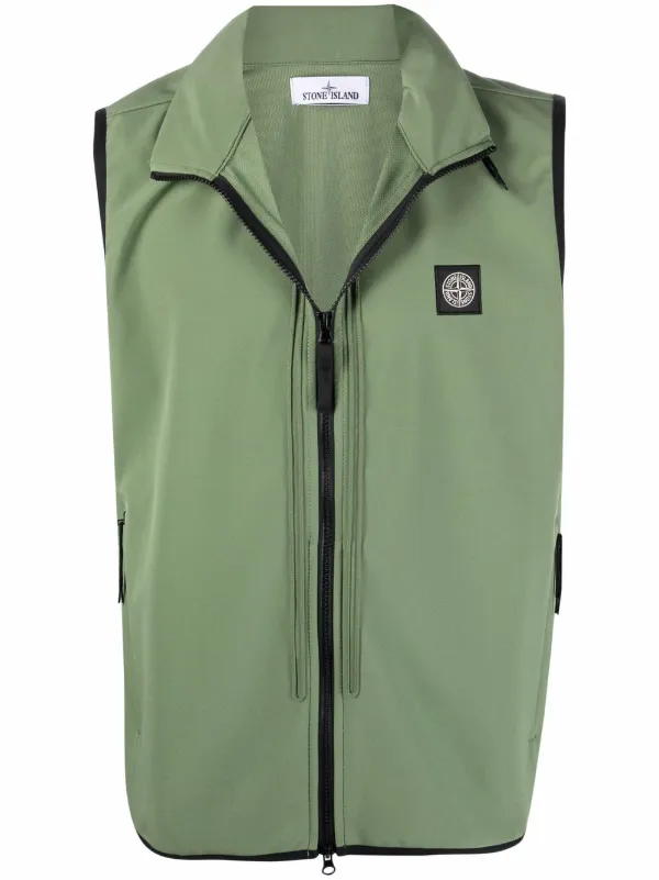 Stone Island ロゴ ジップベスト - Farfetch