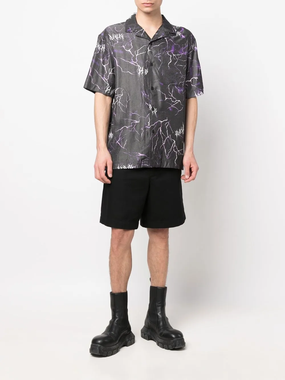 HAN KJOBENHAVN PATTERNED SHORT-SLEEVED SHIRT