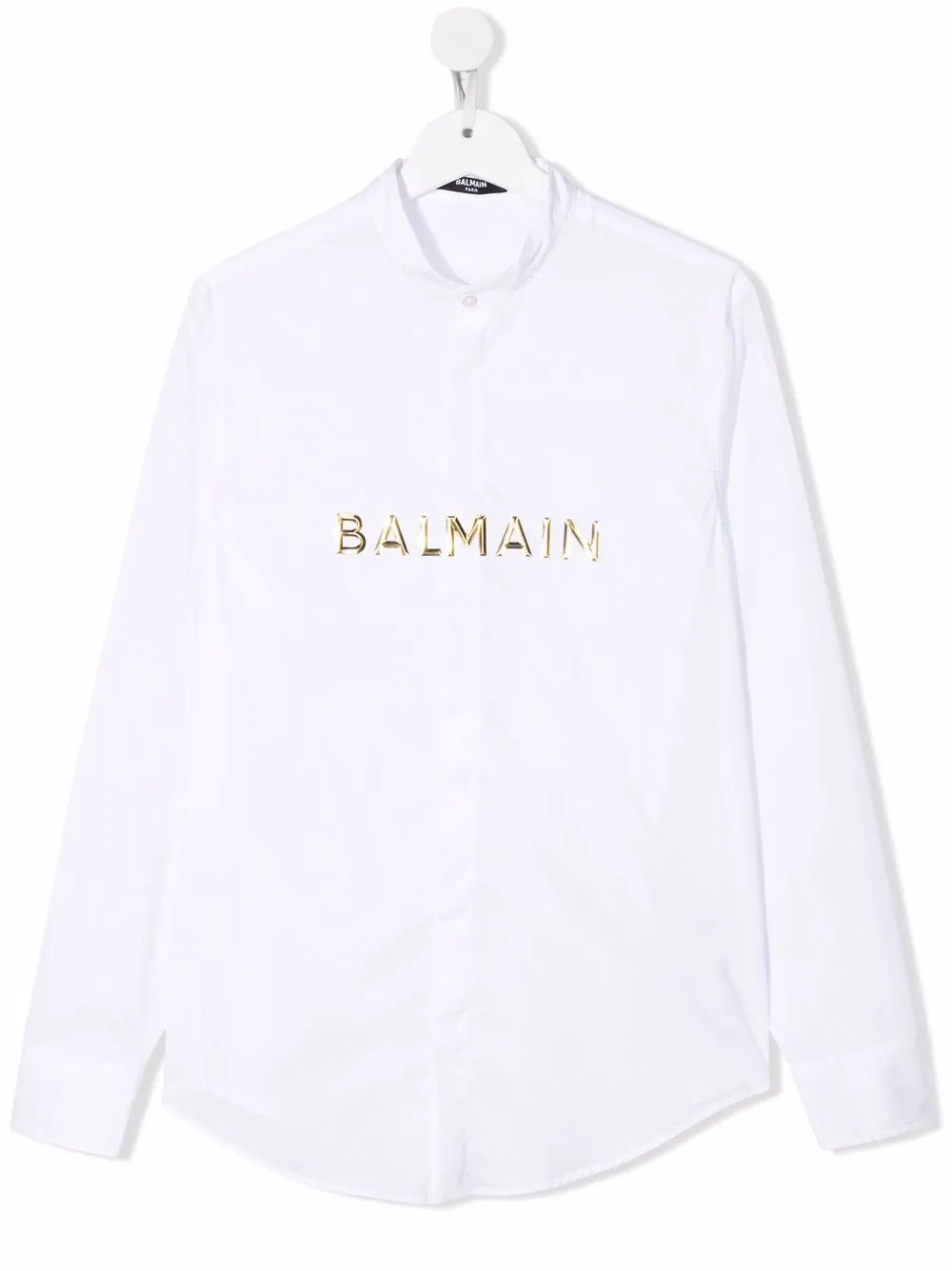 

Balmain Kids playera con logo estampado - Blanco