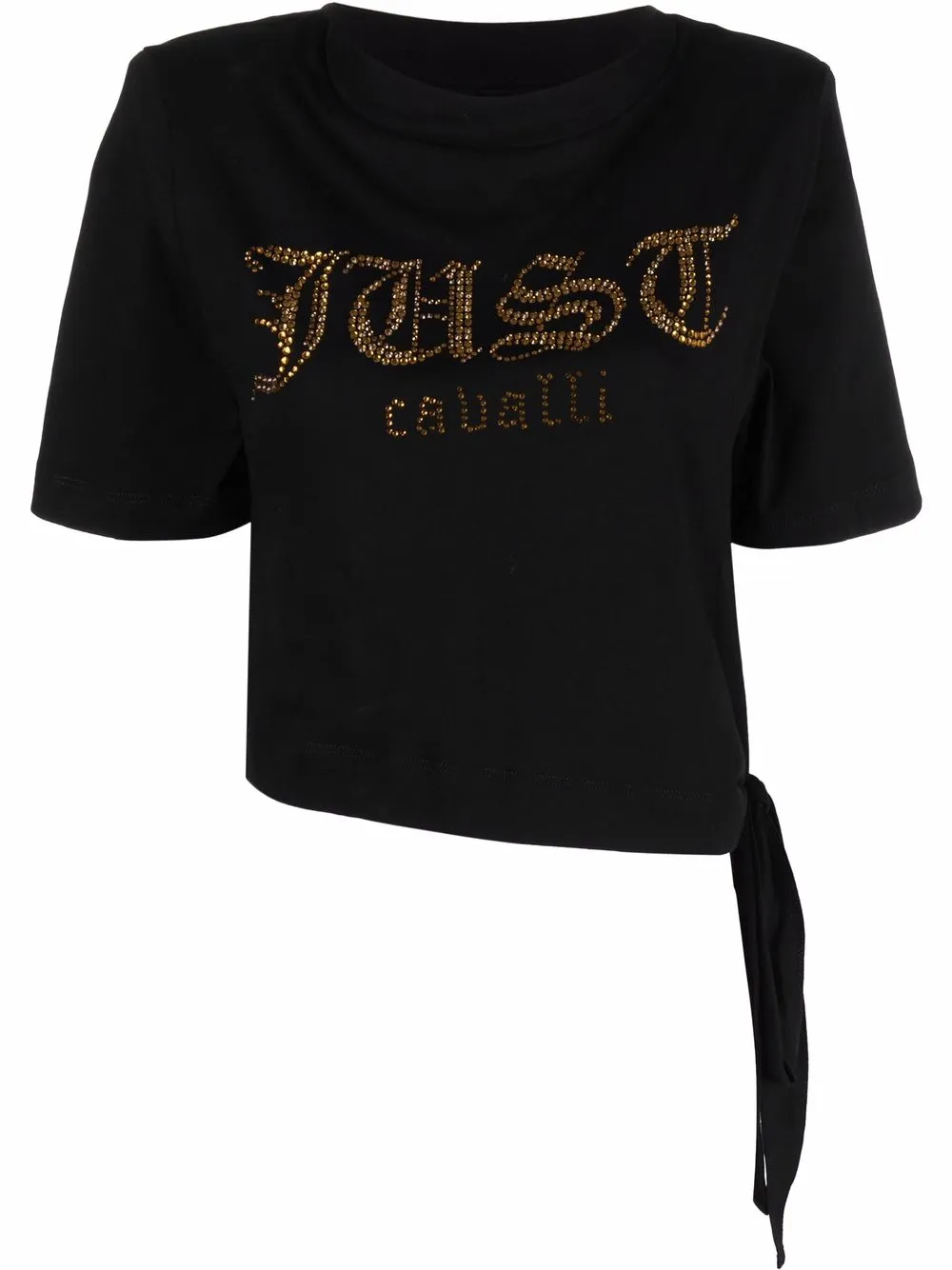 

Just Cavalli playera con logo de strass - Negro