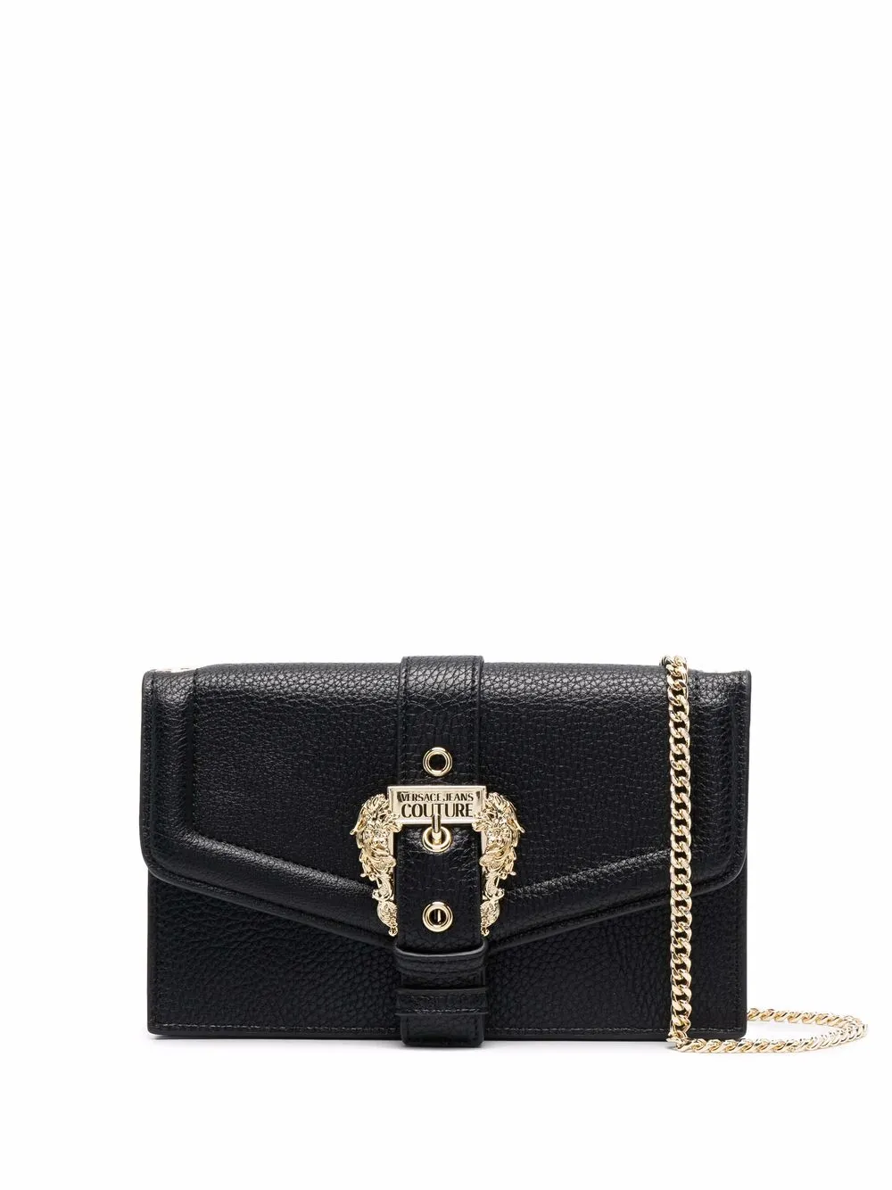 

Versace Jeans Couture bolsa de mano con hebilla del logo - Negro
