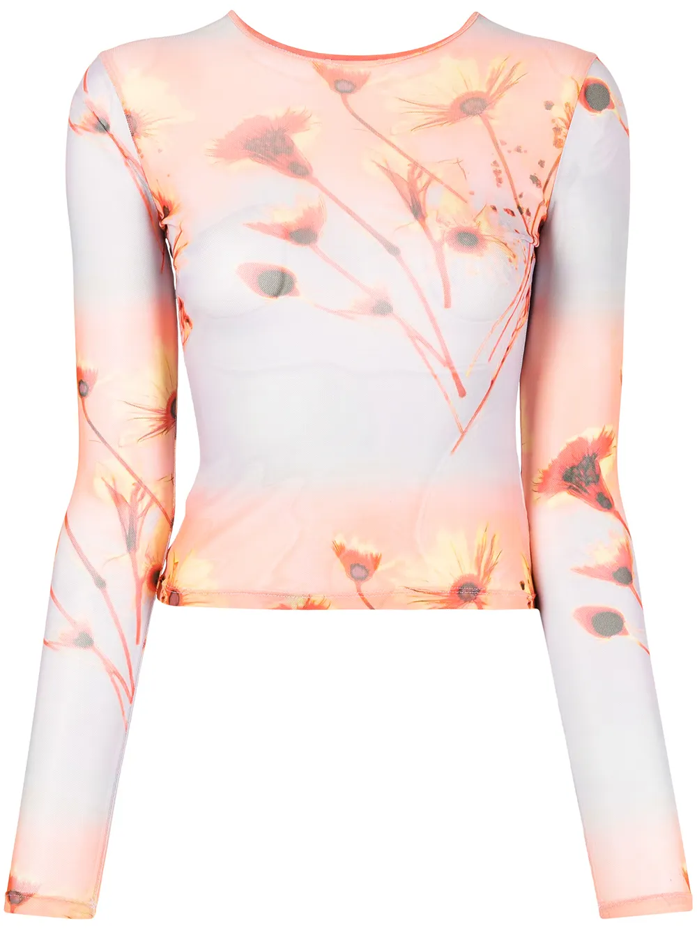 

Miaou top con estampado Sunrise - Naranja