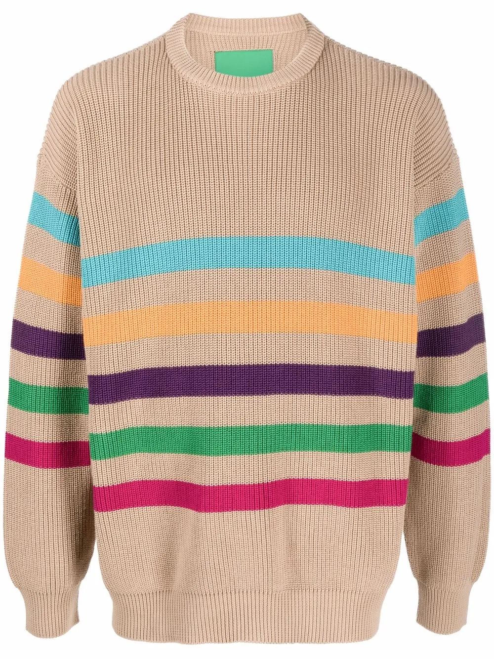 

Emporio Armani striped knit jumper - Neutrals