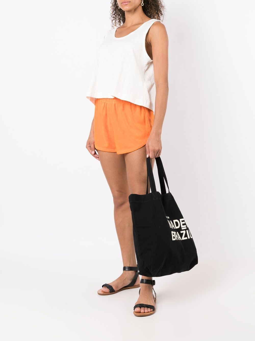 Osklen Shorts met elastische taille - Oranje