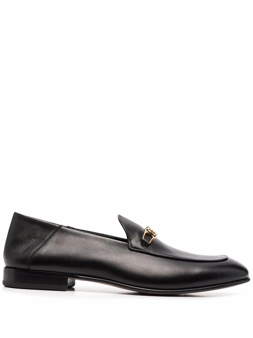 

Salvatore Ferragamo mocasines con placa Gancini - Negro