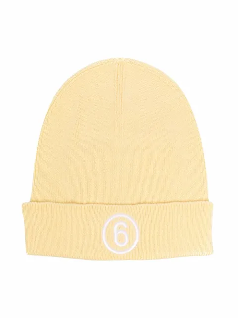 MM6 Maison Margiela Kids gorro con logo bordado