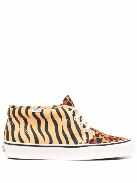 Vans pattered high-top sneakers