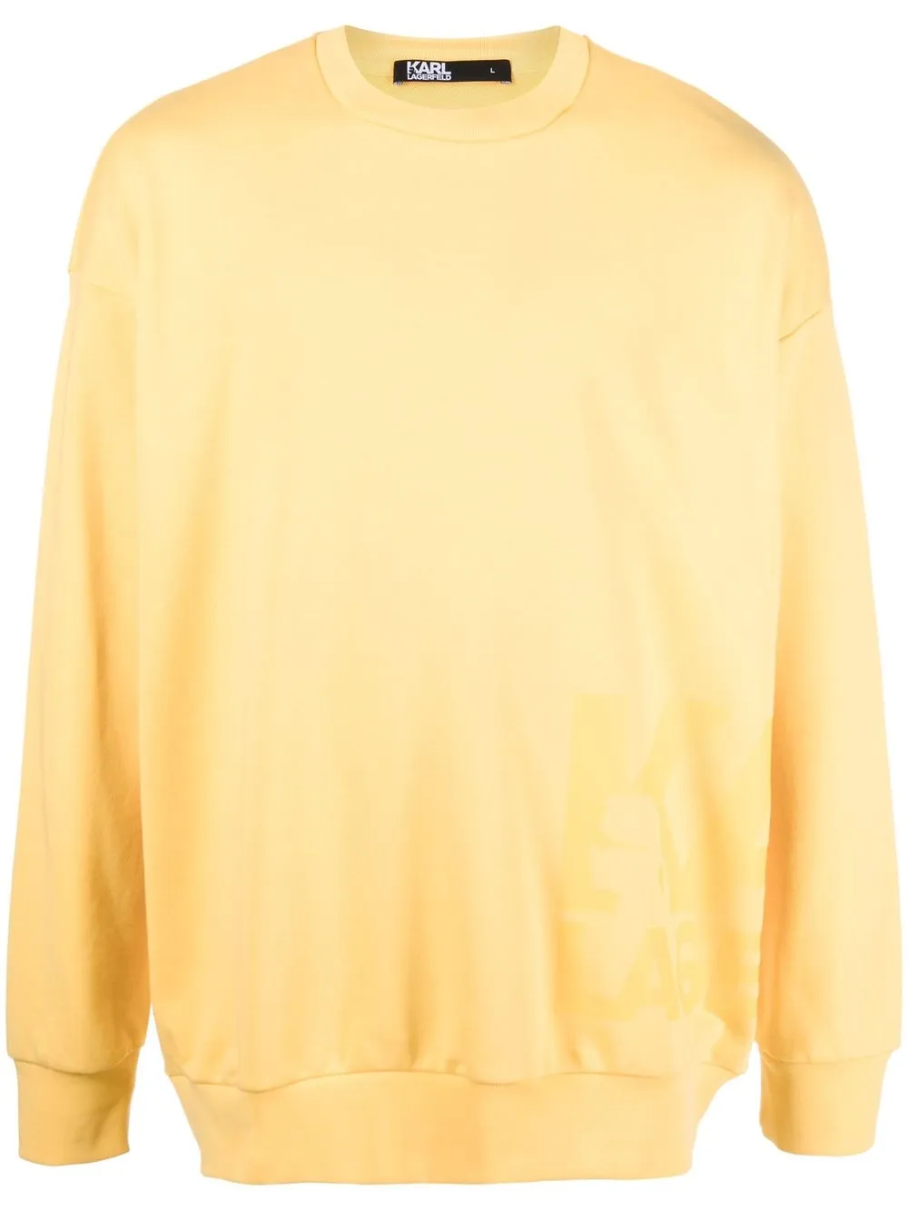 

Karl Lagerfeld sudadera con cuello redondo - Amarillo