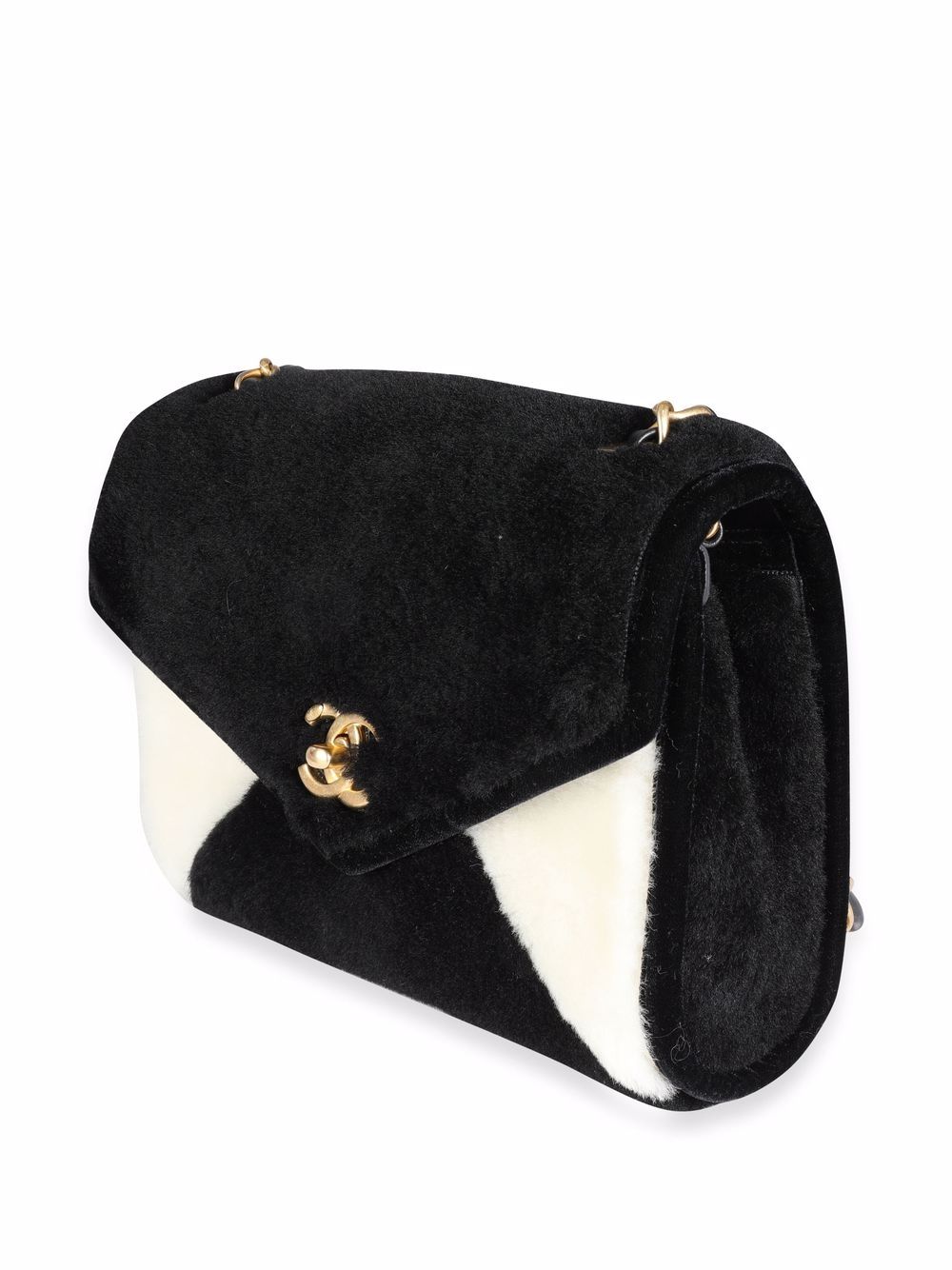 Chanel Crumpled Sheepskin Shearling CC Mania Flap Bag Labellov Buy and Sell  Authentic Luxury