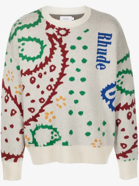 RHUDE suéter de tejido de intarsia