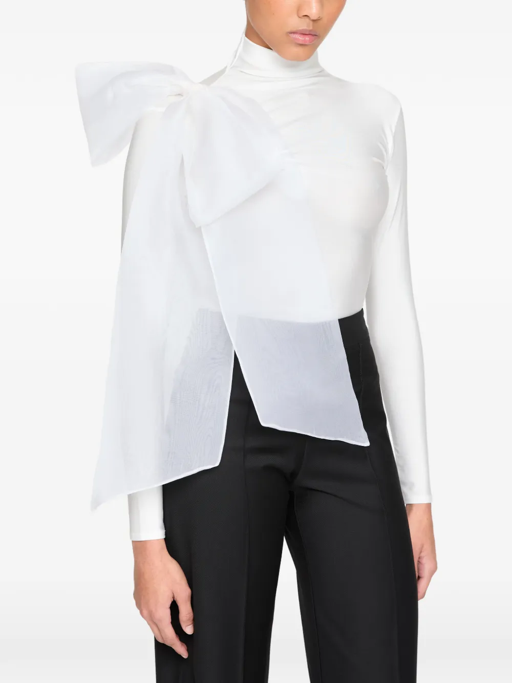 Atu Body Couture bow-detail blouse - White