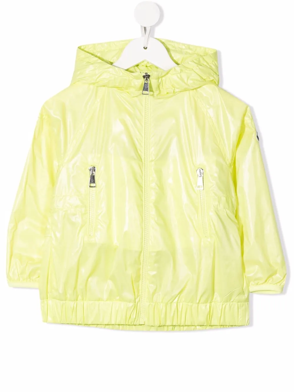 Moncler Enfant zipper hooded jacket | Yellow | Image 1