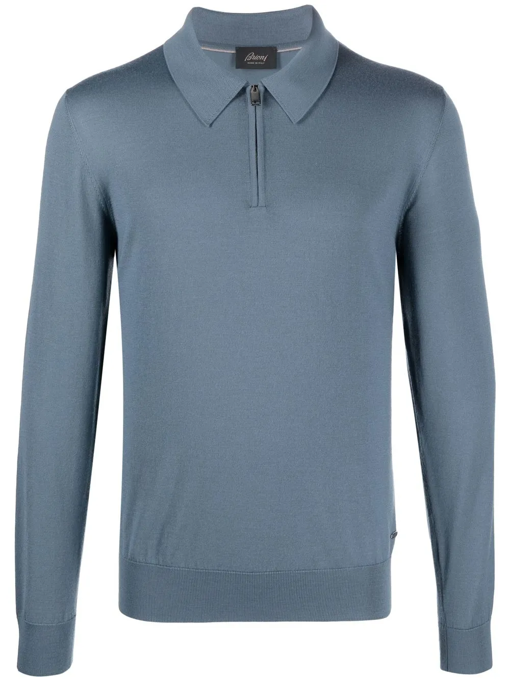 Brioni suéter con cuello de playera tipo polo | azul | Image 1